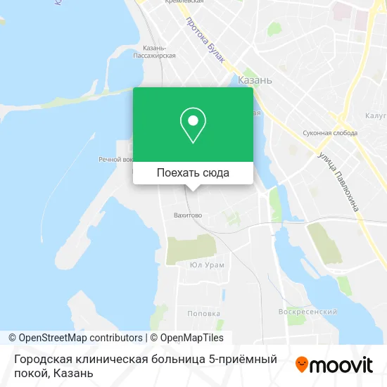 Карта Городская клиническая больница 5-приёмный покой