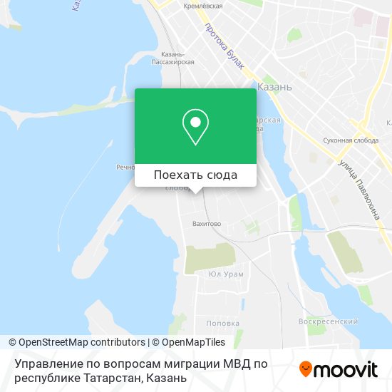 Карта Управление по вопросам миграции МВД по республике Татарстан