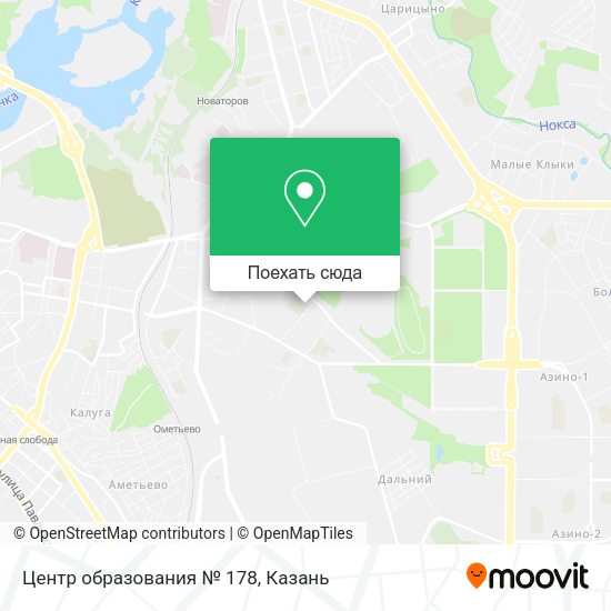 Карта Центр образования № 178