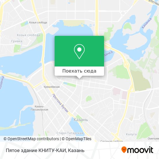 Карта Пятое здание КНИТУ-КАИ