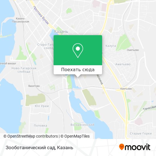 Карта Зооботанический сад