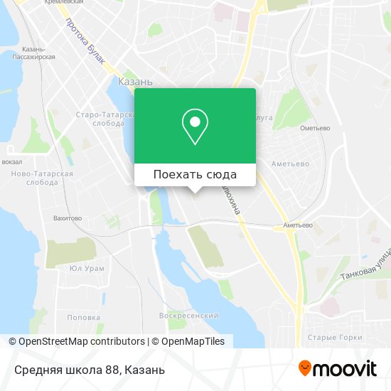 Карта Средняя школа 88