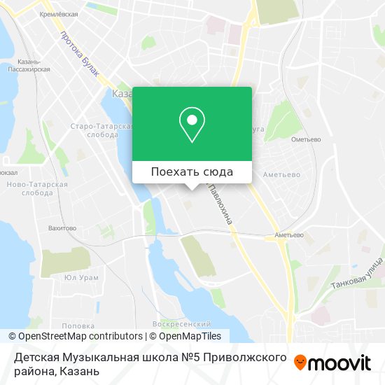 Карта Детская Музыкальная школа №5 Приволжского района