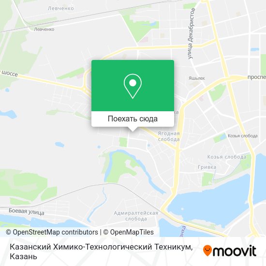 Карта Казанский Химико-Технологический Техникум