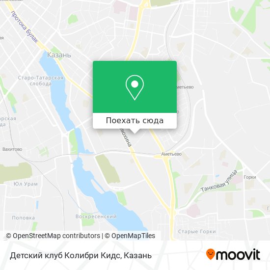 Карта Детский клуб Колибри Кидс
