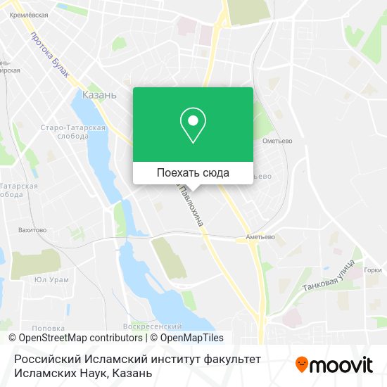 Карта Российский Исламский институт факультет Исламских Наук