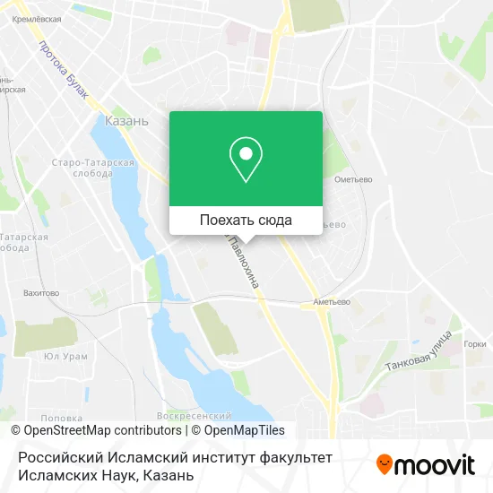 Карта Российский Исламский институт факультет Исламских Наук
