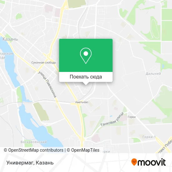 Карта Универмаг