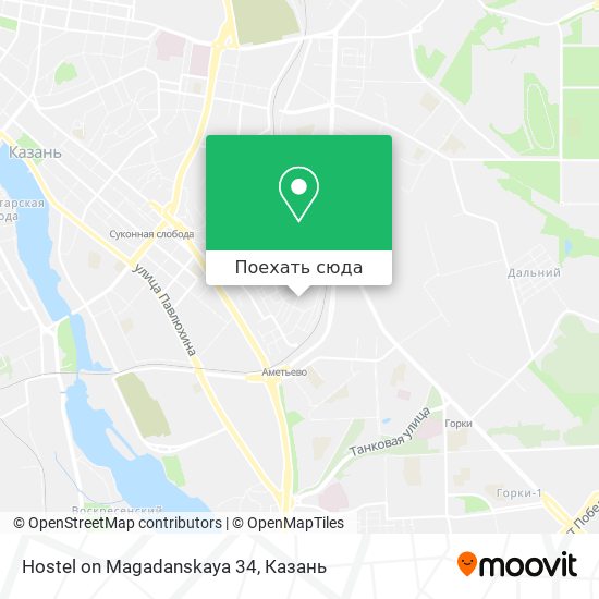 Карта Hostel on Magadanskaya 34