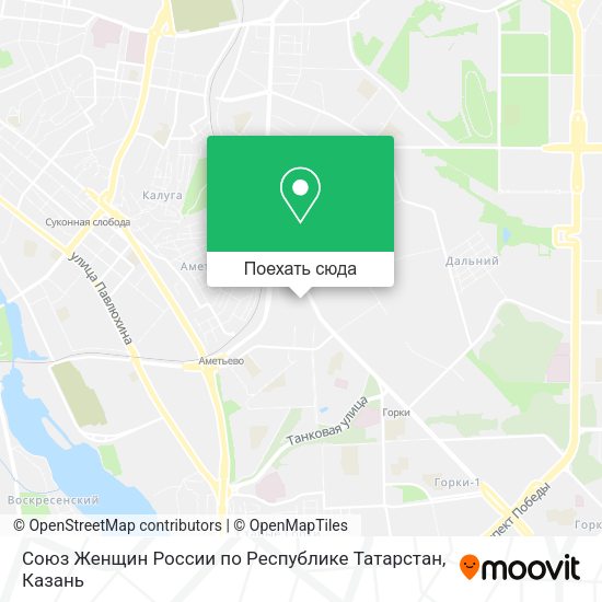 Карта Союз Женщин России по Республике Татарстан