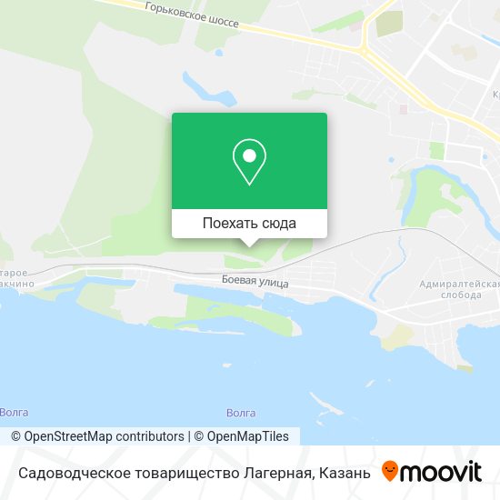 Карта Садоводческое товарищество  Лагерная