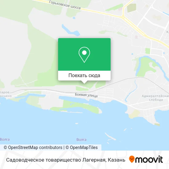 Карта Садоводческое товарищество  Лагерная
