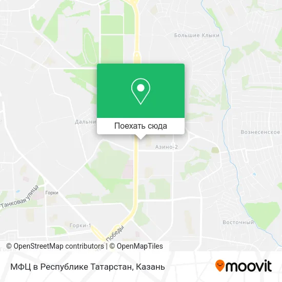 Карта МФЦ в Республике Татарстан
