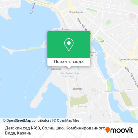 Карта Детский сад №63, Солнышко, Комбинированного Вида