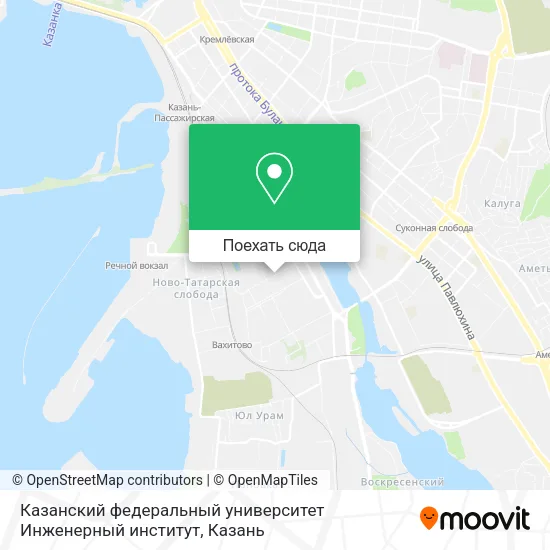Карта Казанский федеральный университет Инженерный институт