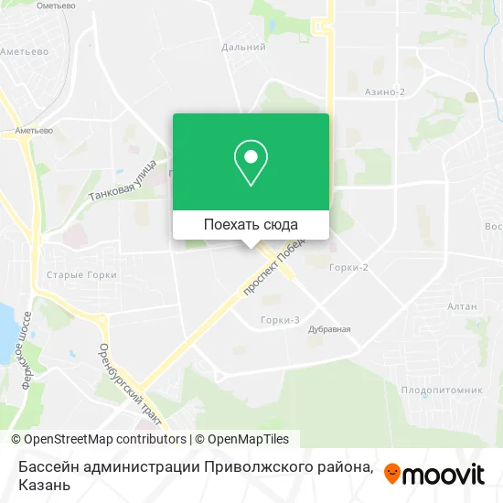 Карта Бассейн администрации Приволжского района
