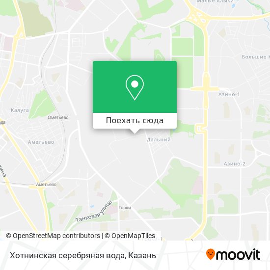 Карта Хотнинская серебряная вода