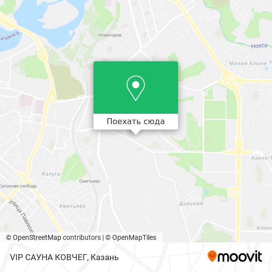 Карта VIP САУНА  КОВЧЕГ