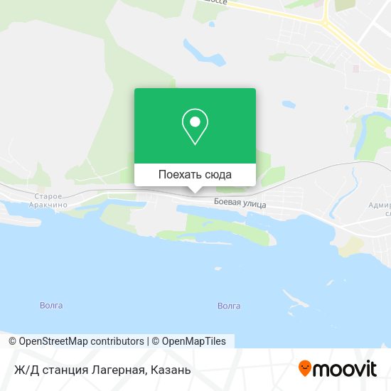 Карта Ж/Д станция Лагерная