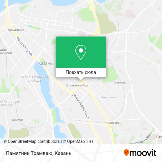 Карта Памятник Трамваю