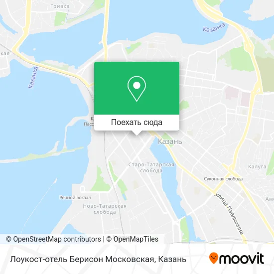 Карта Лоукост-отель Берисон Московская