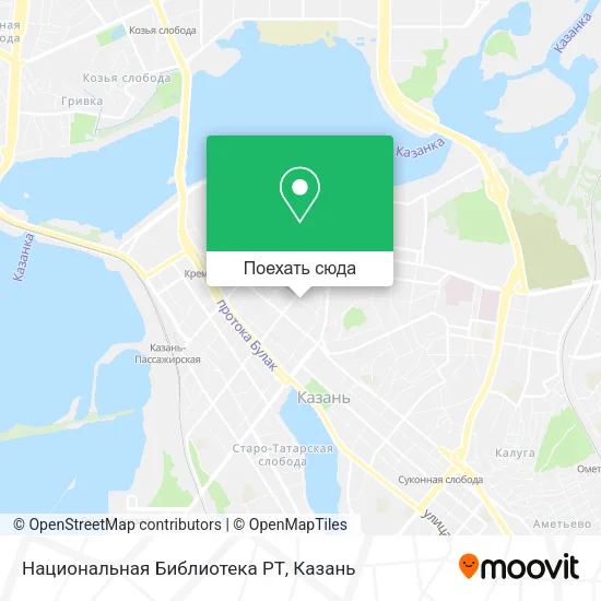 Карта Национальная Библиотека РТ