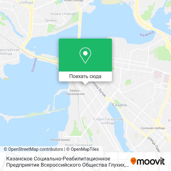 Карта Казанское Социально-Реабилитационное Предприятие Всероссийского Общества Глухих