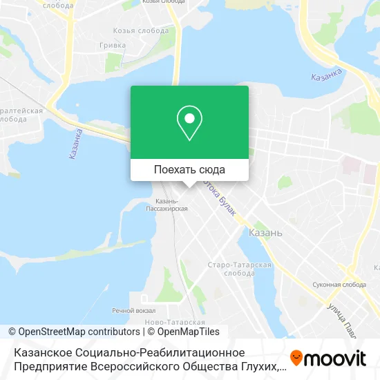 Карта Казанское Социально-Реабилитационное Предприятие Всероссийского Общества Глухих