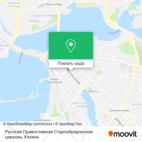 Карта Русская Православная Старообрядческая церковь