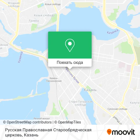 Карта Русская Православная Старообрядческая церковь