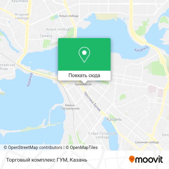 Карта Торговый комплекс ГУМ