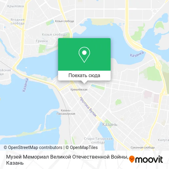 Карта Музей Мемориал Великой Отечественной Войны