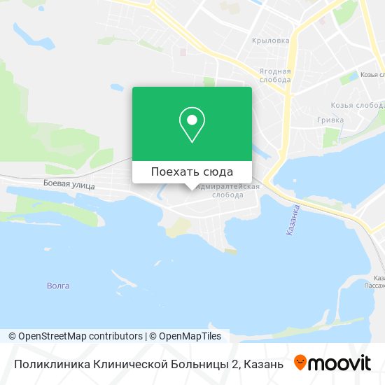 Карта Поликлиника Клинической Больницы 2