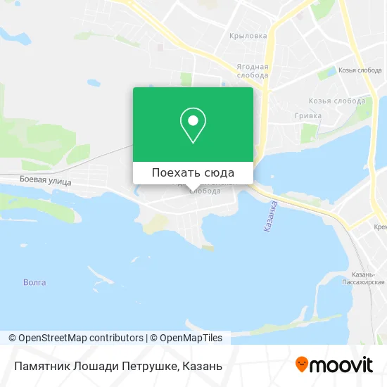 Карта Памятник Лошади Петрушке
