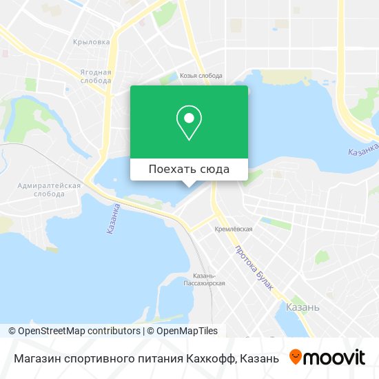 Карта Магазин спортивного питания Кахкофф
