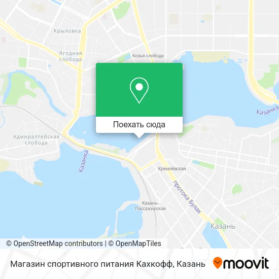 Карта Магазин спортивного питания Кахкофф