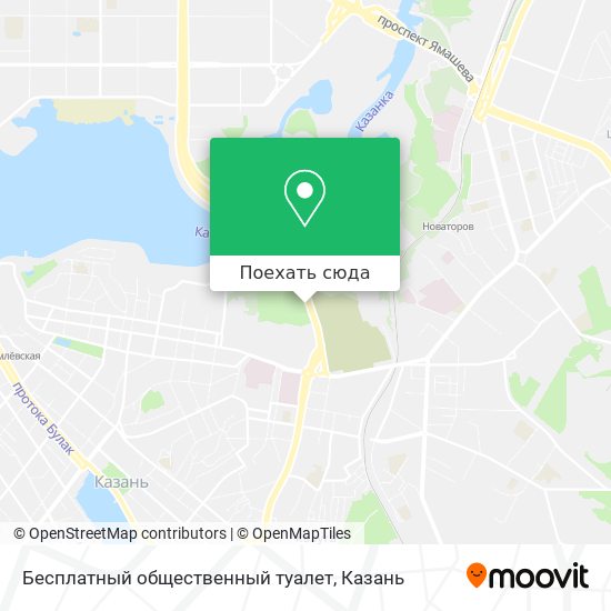 Карта Бесплатный общественный туалет