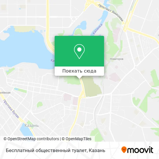 Карта Бесплатный общественный туалет