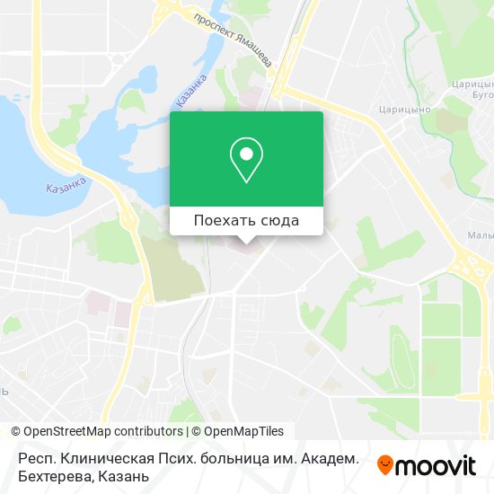 Карта Респ. Клиническая Псих. больница им. Академ. Бехтерева