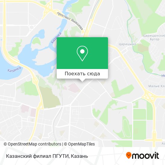 Карта Казанский филиал ПГУТИ