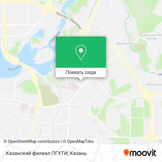 Карта Казанский филиал ПГУТИ