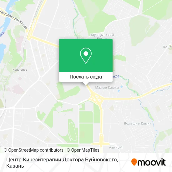 Карта Центр Кинезитерапии Доктора Бубновского