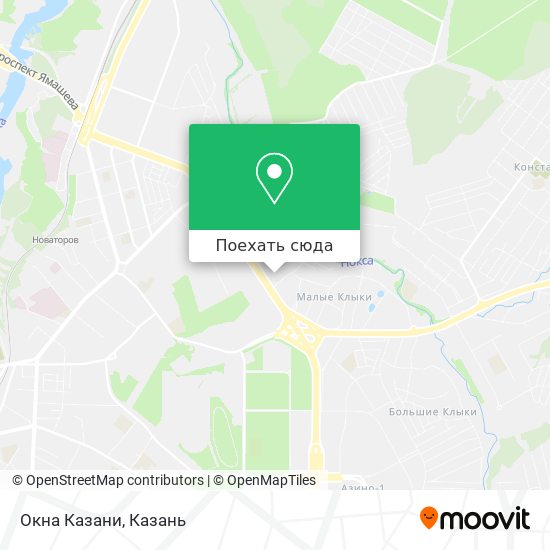 Карта Окна Казани
