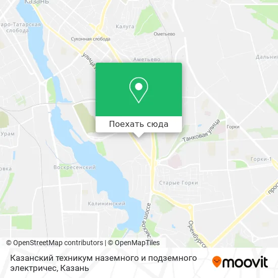 Карта Казанский техникум наземного и подземного электричес