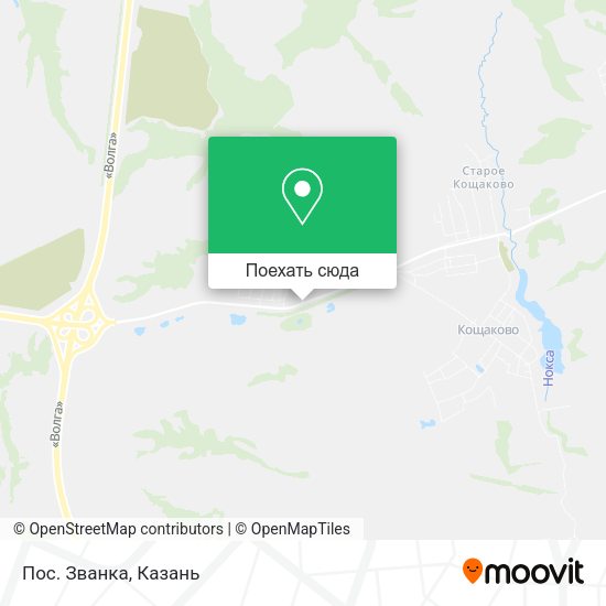 Карта Пос. Званка