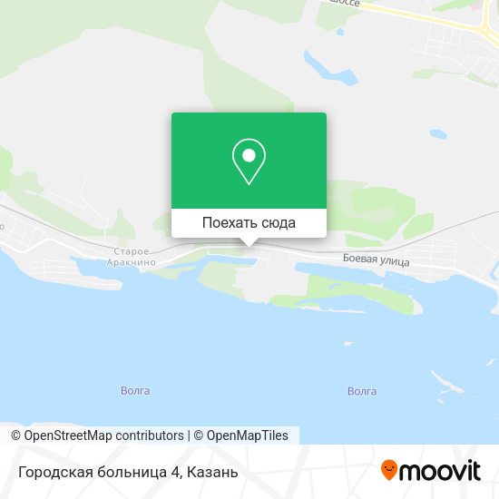 Карта Городская больница 4