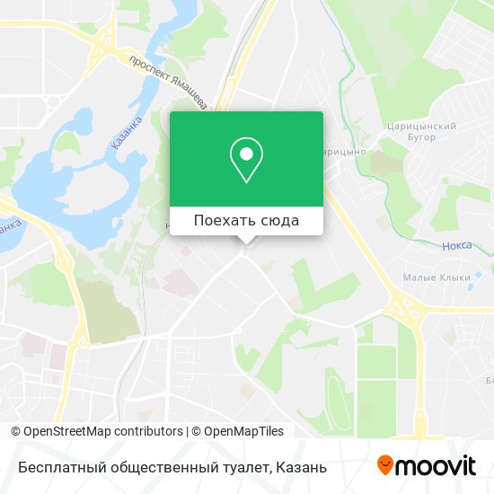 Карта Бесплатный общественный туалет