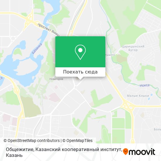 Карта Общежитие, Казанский кооперативный институт