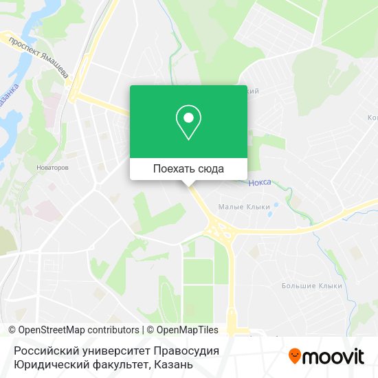 Карта Российский университет Правосудия Юридический факультет