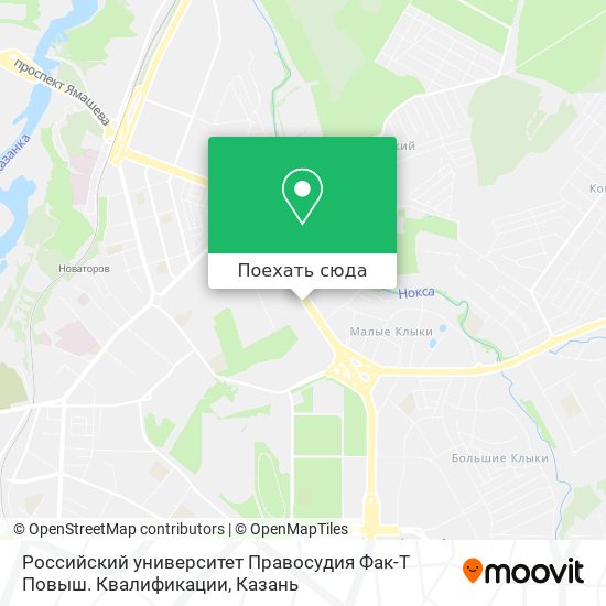 Карта Российский университет Правосудия Фак-Т Повыш. Квалификации